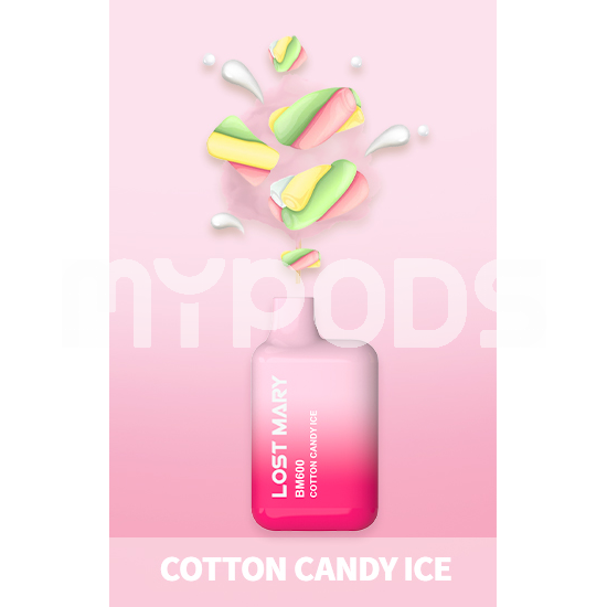 Lost Mary BM600 cotton candy ice disposable vape